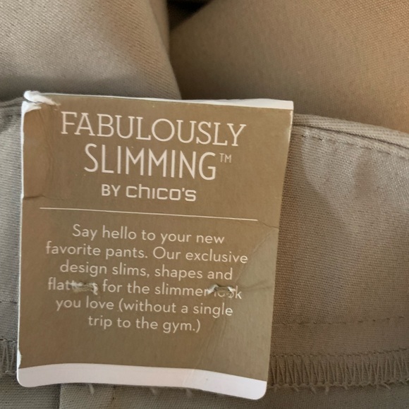 Chico’s Fabulously Slimming Darcy Ankle Pants. Sz L  (Note: Chico’s Size 2). NWT - Picture 11 of 14